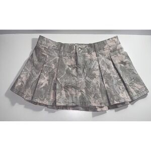 Hollister Pleated Camo Mini Skort Womens Size Small Built-in Shorts Y2K NWOT